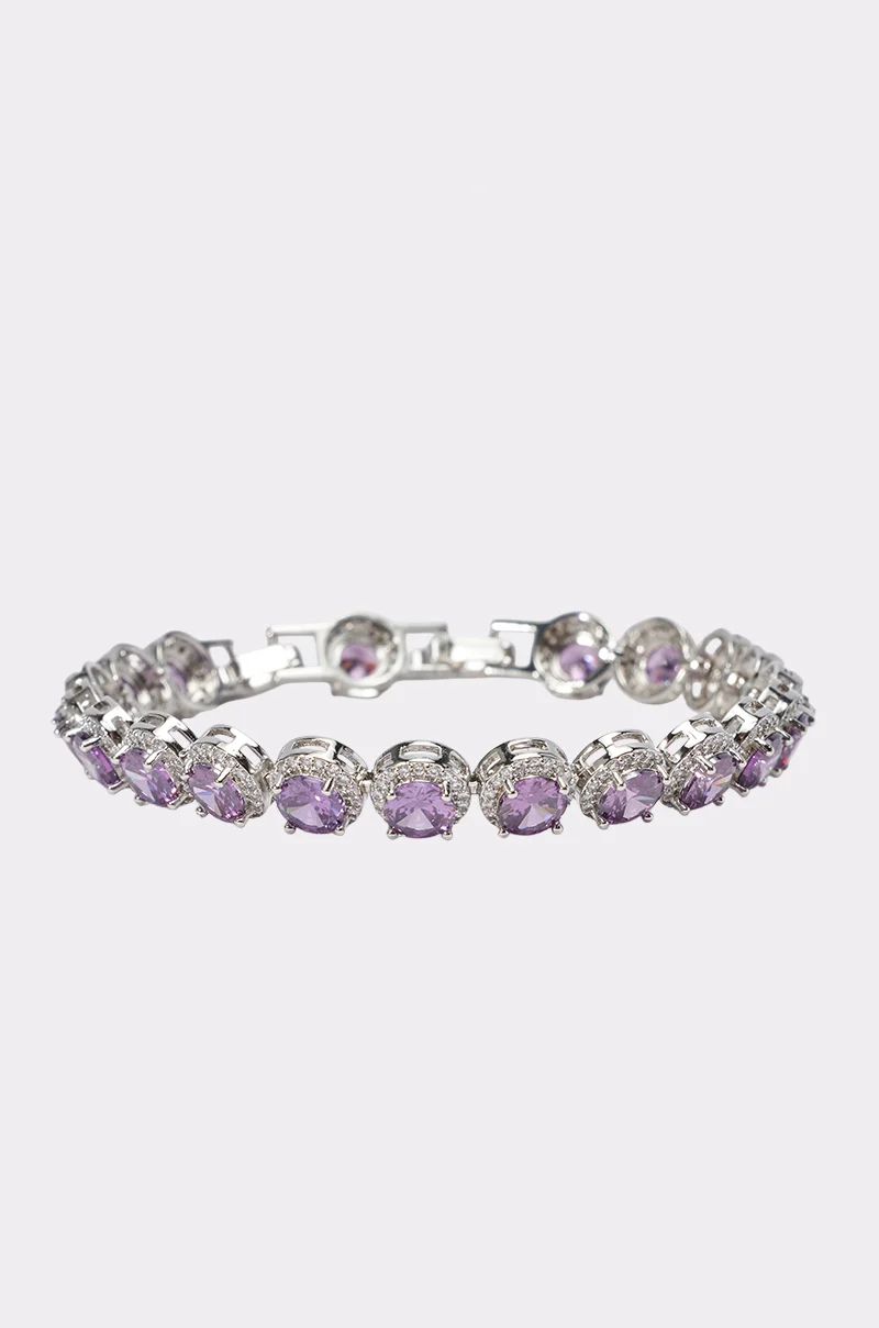 PLUM PLS CZ BRACELET - Akira Wear