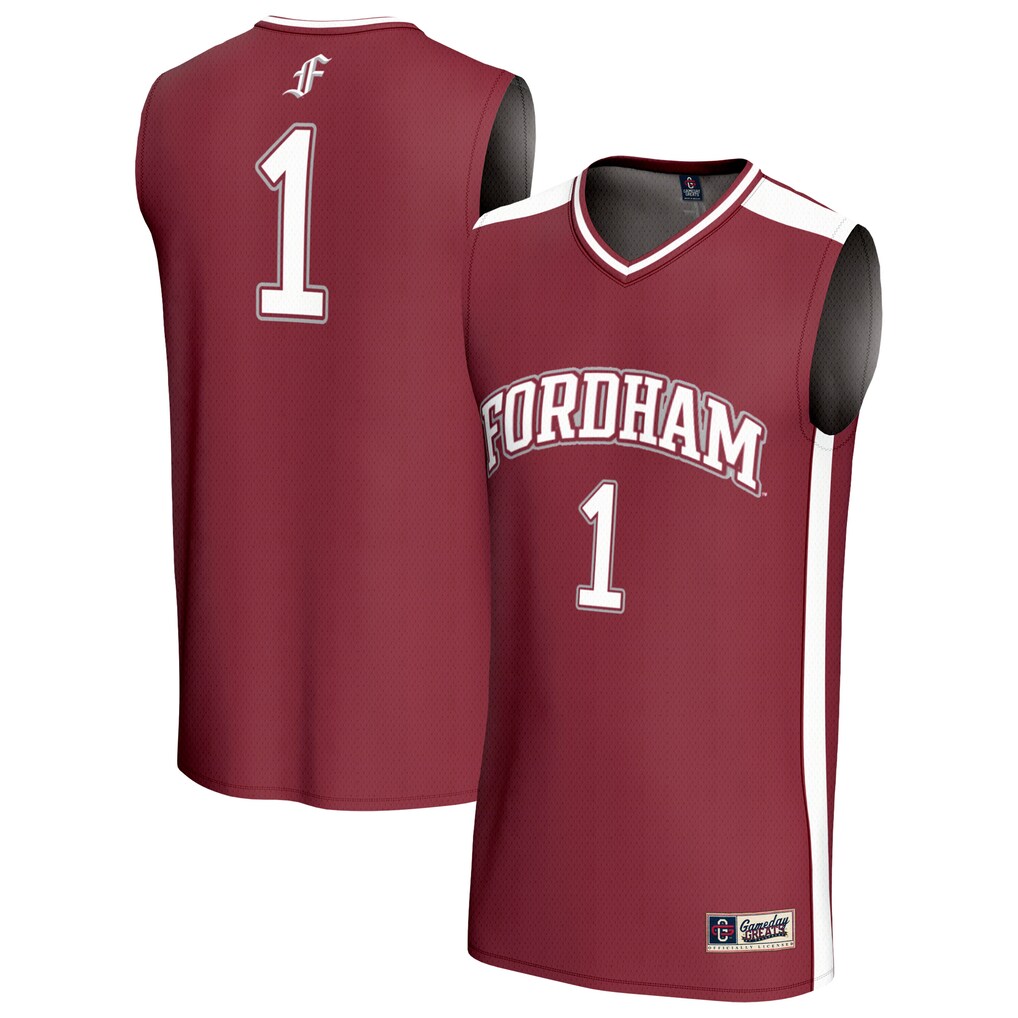 Youth GameDay Greats #1 Maroon Fordham Rams Lightweight Collegiate Basketball Fashion Jersey - Jersey