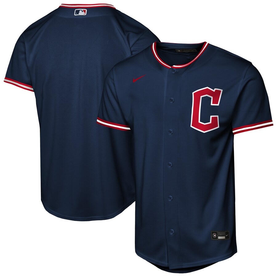 Youth Cleveland Guardians Nike Navy Alternate Replica 2.0 Jersey - Jersey