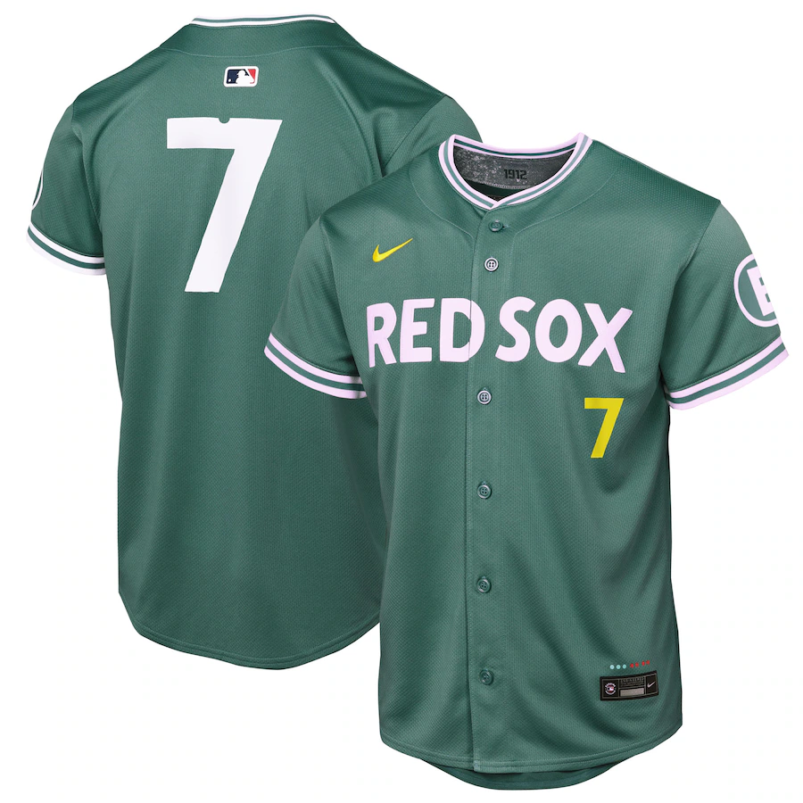 Youth Boston Red Sox Masataka Yoshida Nike Green 2025 City Connect Limited Player Jersey - Jersey