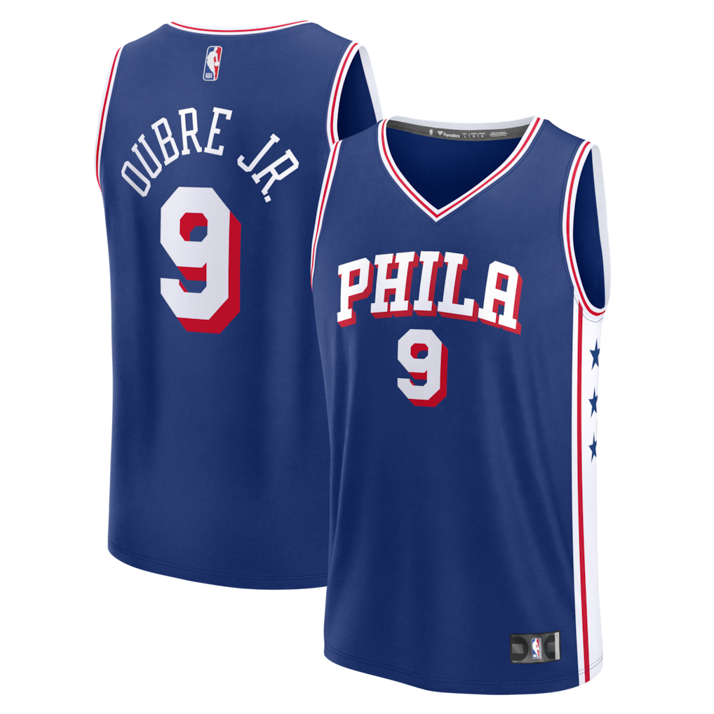 Men's Philadelphia 76ers Kelly Oubre Jr. Fanatics Blue Fast Break Custom Jersey - Icon Edition - Jersey