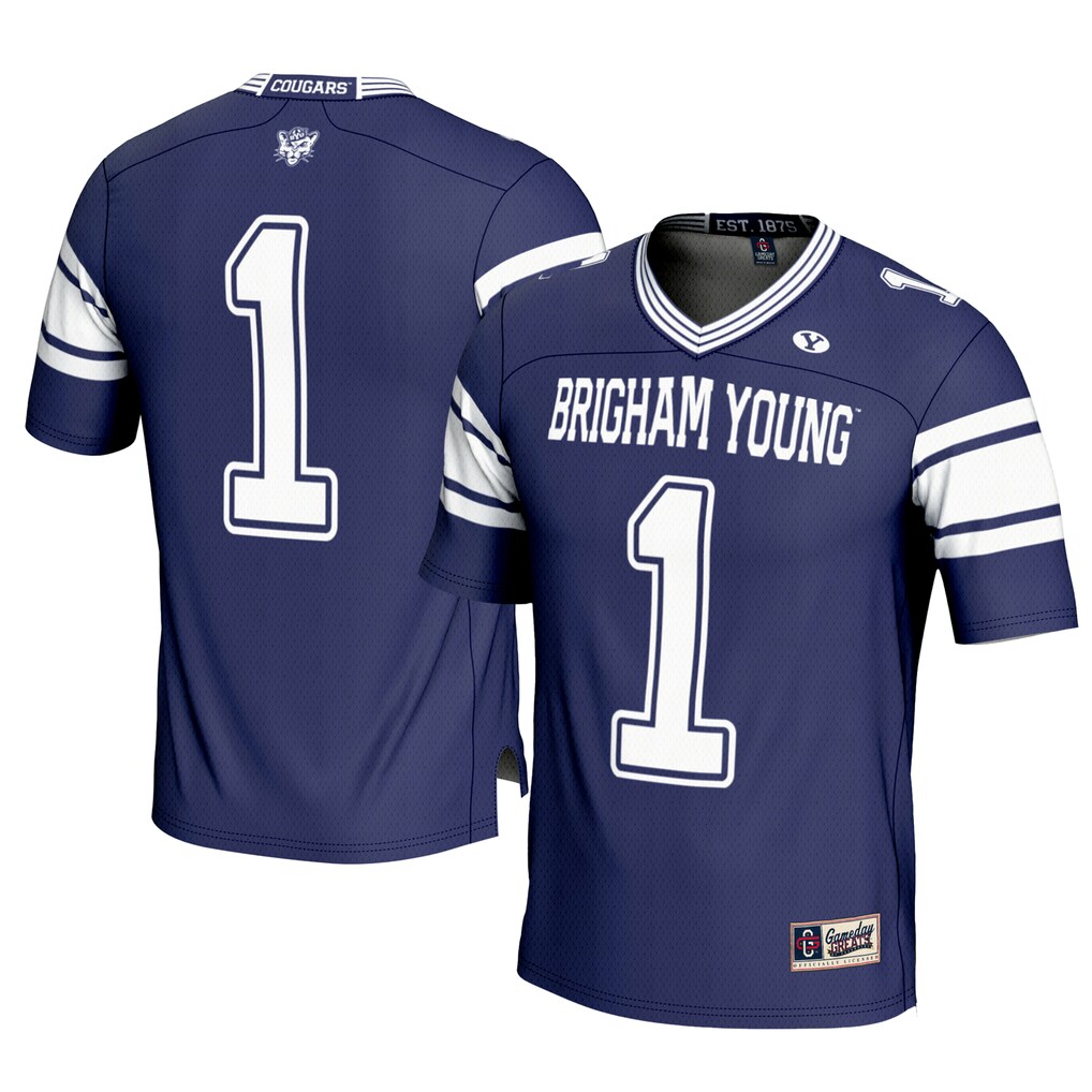 Youth GameDay Greats #1 Navy BYU Cougars Football Jersey - Jersey