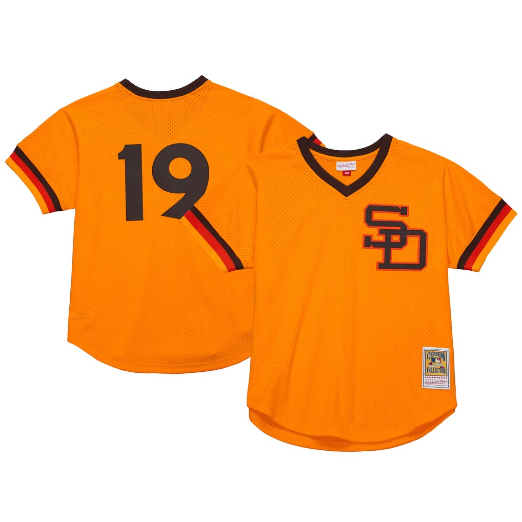 Men's San Diego Padres Tony Gwynn Mitchell & Ness Gold Authentic Batting Practice Jersey - Jersey