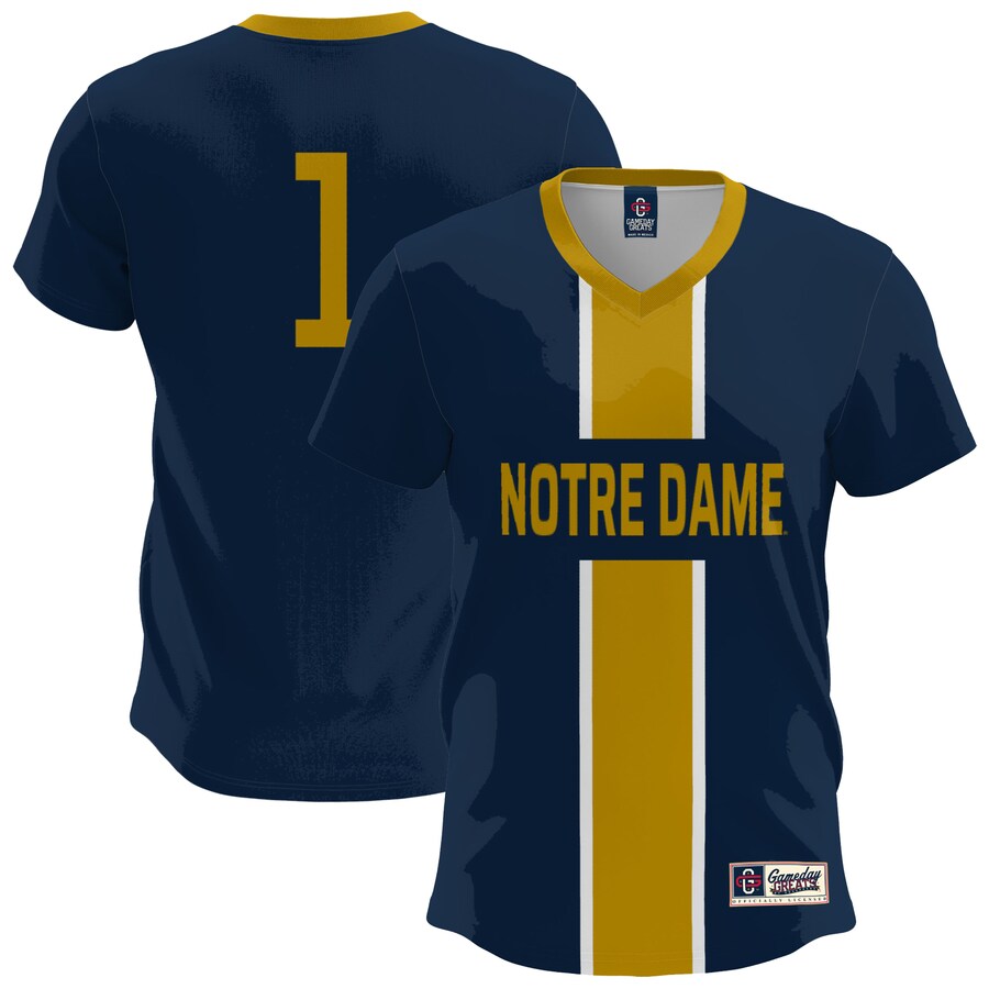 Men's GameDay Greats  Navy Notre Dame Fighting Irish Lightweight Soccer Fashion Jersey - Jersey