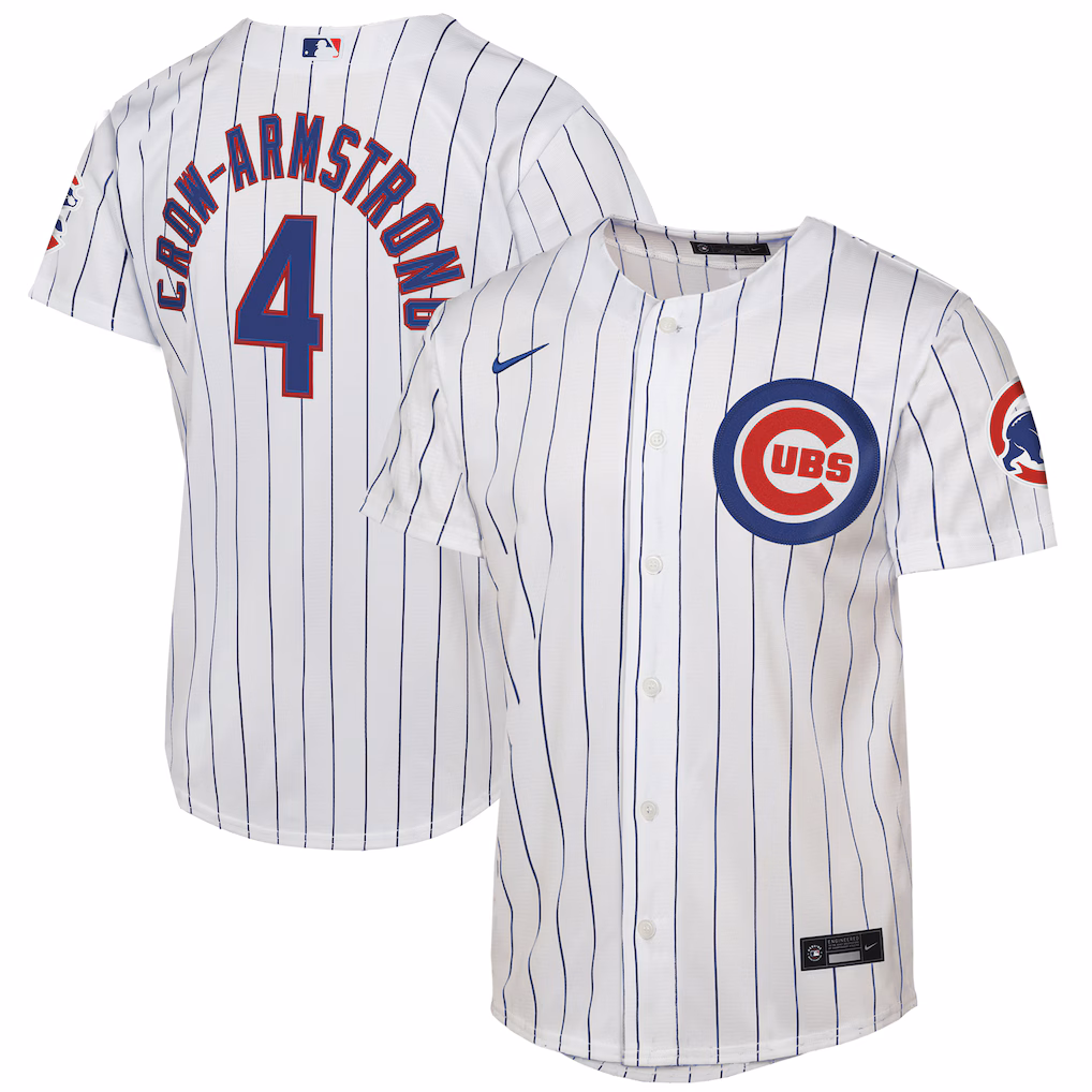 Youth Chicago Cubs Pete Crow-Armstrong Nike White Home Stadium Jersey - Jersey