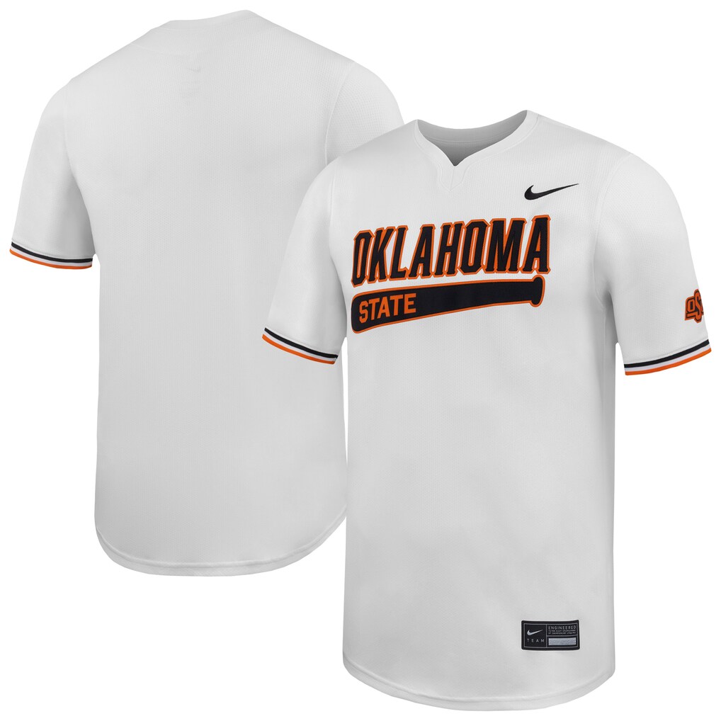 Men's Nike White Oklahoma State Cowboys Limited Baseball Jersey - Jersey