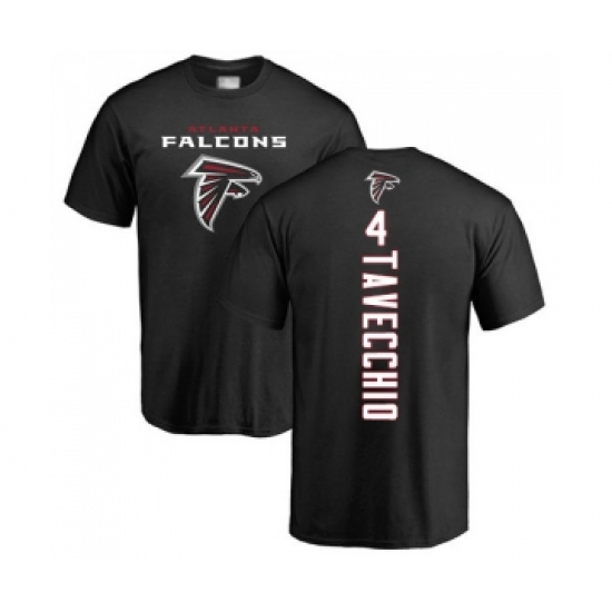 Football Atlanta Falcons #4 Giorgio Tavecchio Black Backer T-Shirt - Jersey