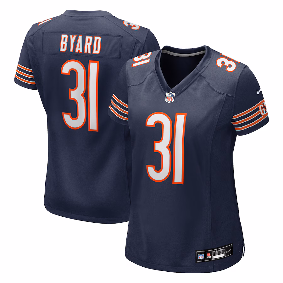 Women's Chicago Bears Kevin Byard Nike Navy Team Game Jersey - Jersey