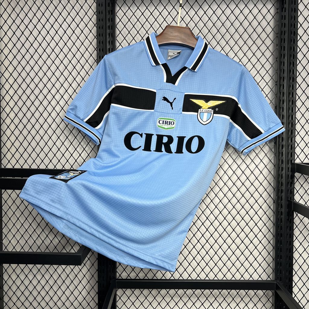 Lazio Retro Soccer Jersey Home Custom Shirt 1998-99 - Jersey