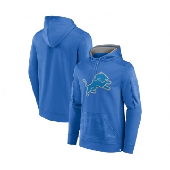 Men's Detroit Lions Blue On The Ball Pullover Hoodie - Jersey