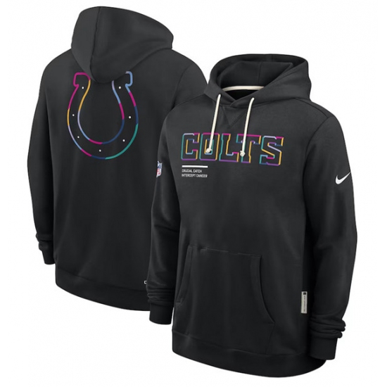 Men's Indianapolis Colts Black 2025 Crucial Catch Dri-FIT Hoodie - Jersey