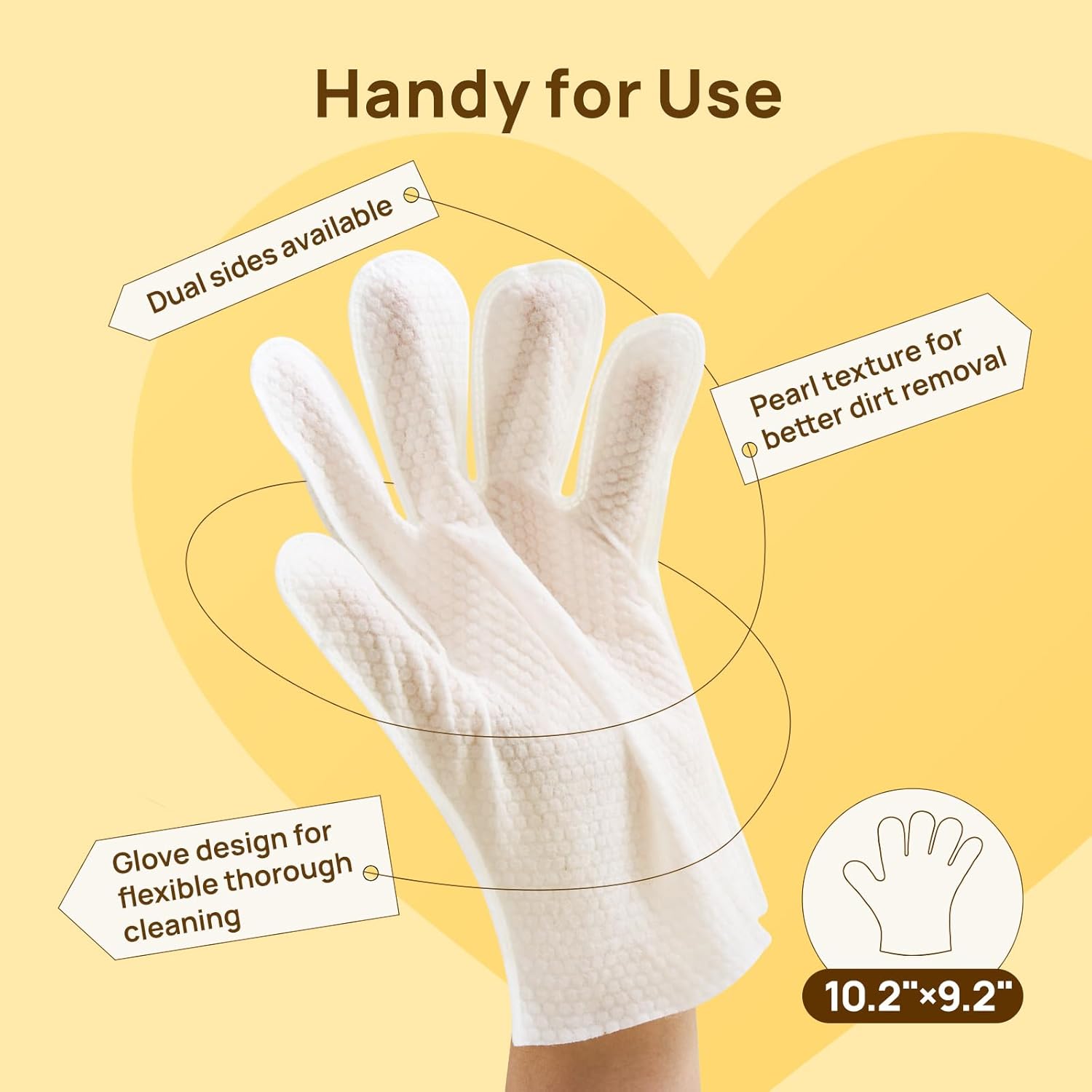 HICC Pet Grooming Glove Wipes