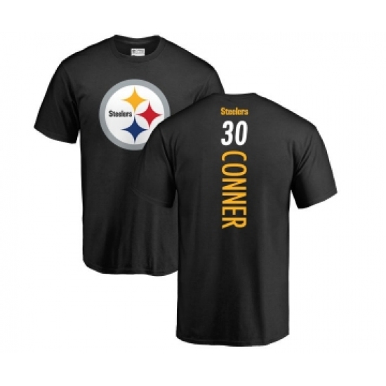 Football Pittsburgh Steelers #30 James Conner Black Backer T-Shirt - Jersey