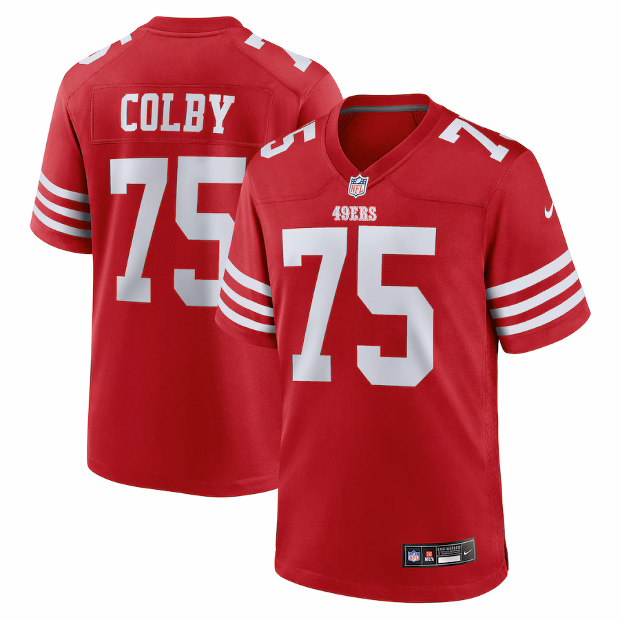 Men's San Francisco 49ers Connor Colby Nike Scarlet Team Game Jersey - Jersey