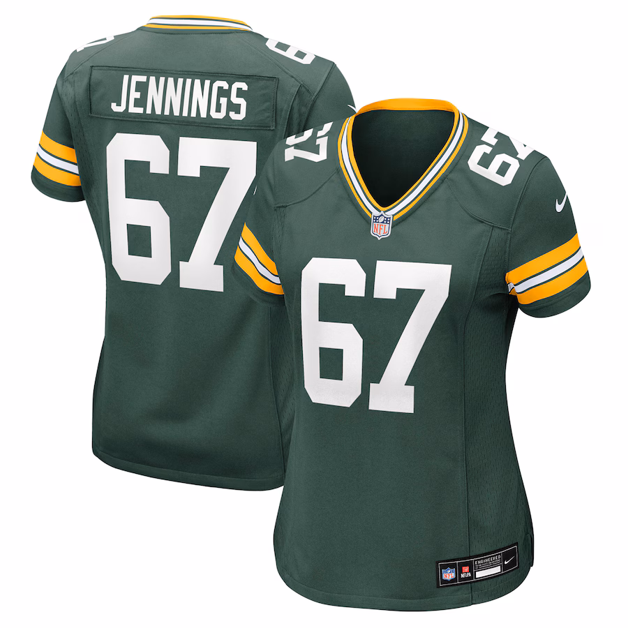 Women's Green Bay Packers Donovan Jennings Nike Green Team Game Jersey - Jersey