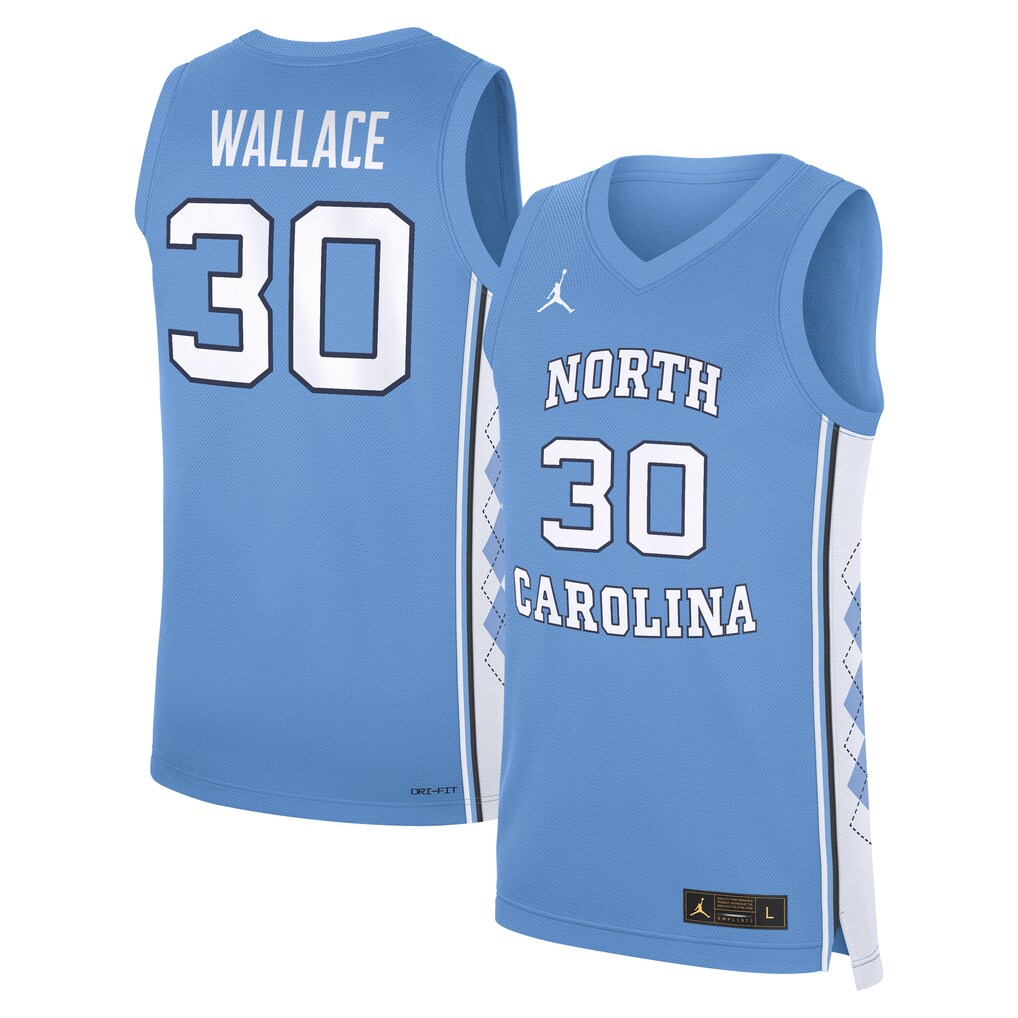 Men's Jordan Brand Rasheed Wallace Carolina Blue North Carolina Tar Heels Road Replica Basketball Jersey - Jersey