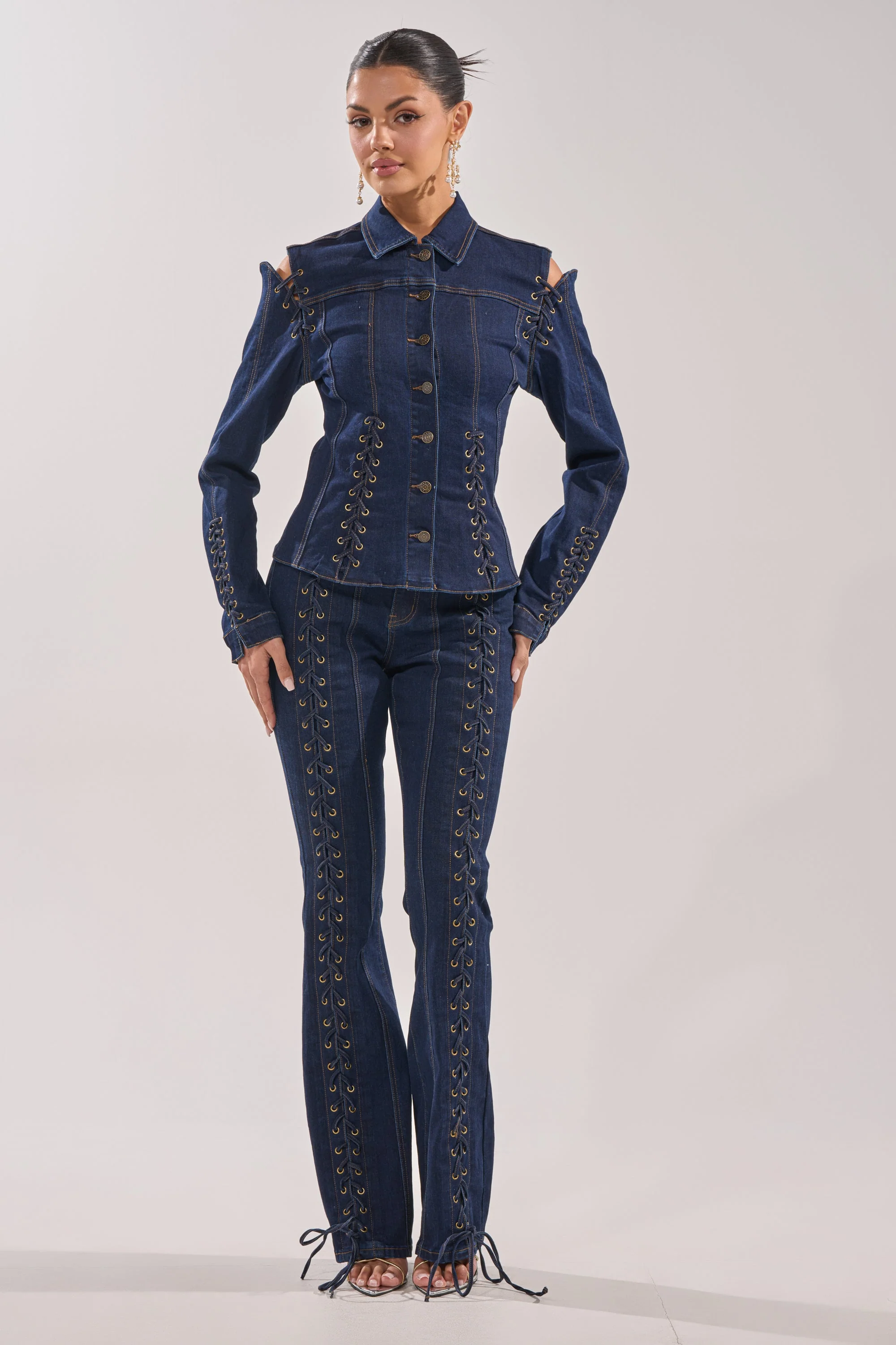 THATS ON ME FLARE DENIM PANT - Akira Wear