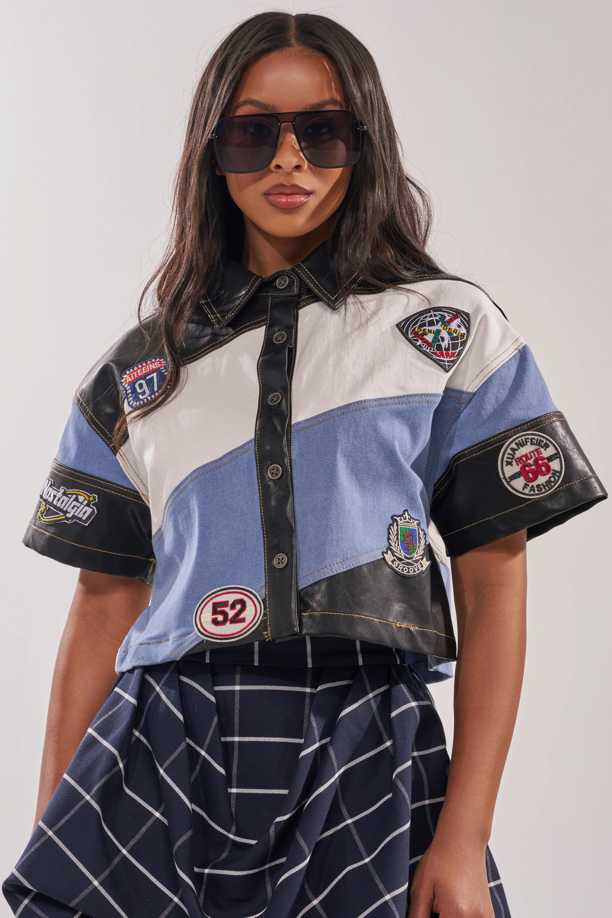 GUESS WHAT STRIPE SHORT SLEEVE BUTTON DOWN - Akira Wear