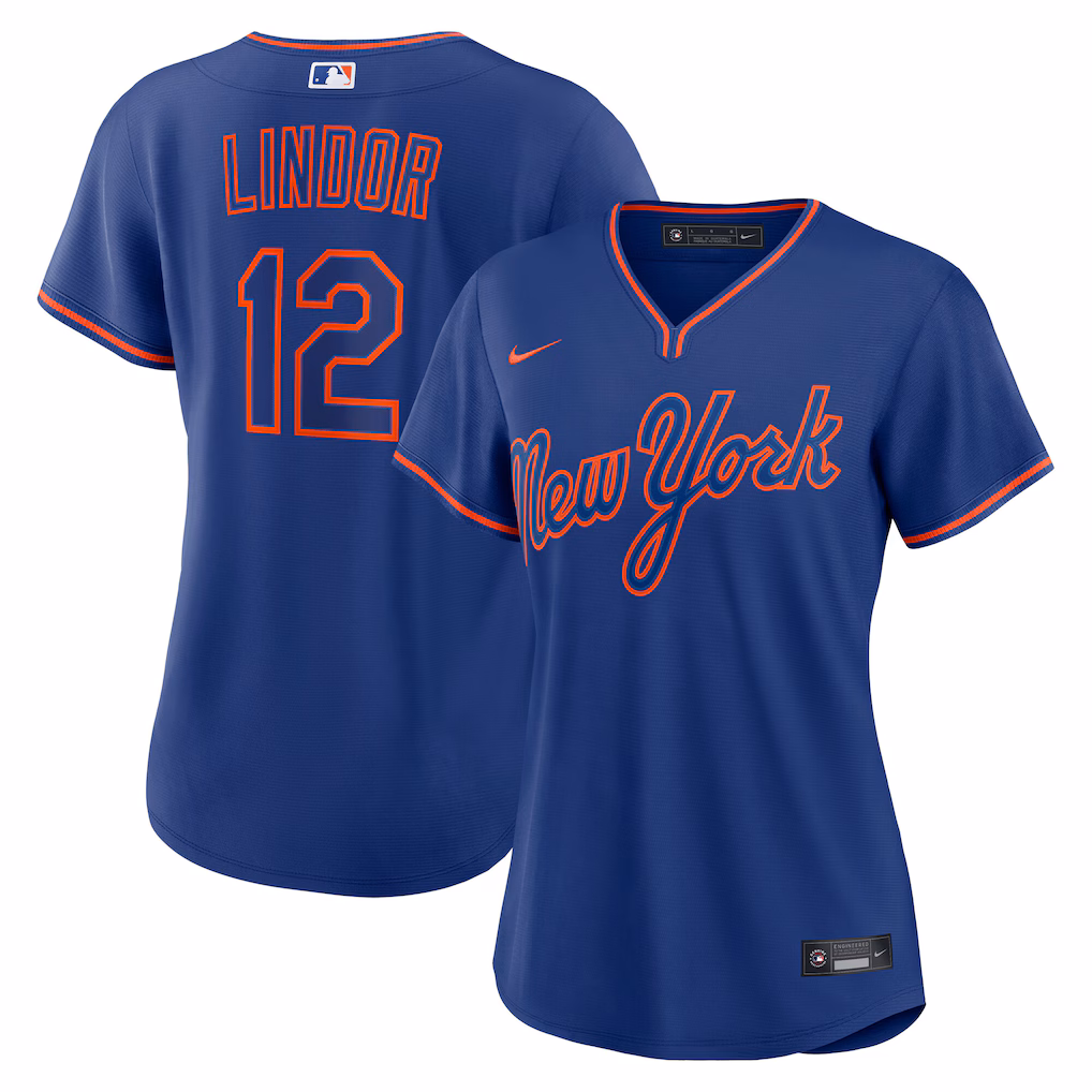 Women's New York Mets Francisco Lindor Nike Royal Alternate Replica Jersey - Jersey