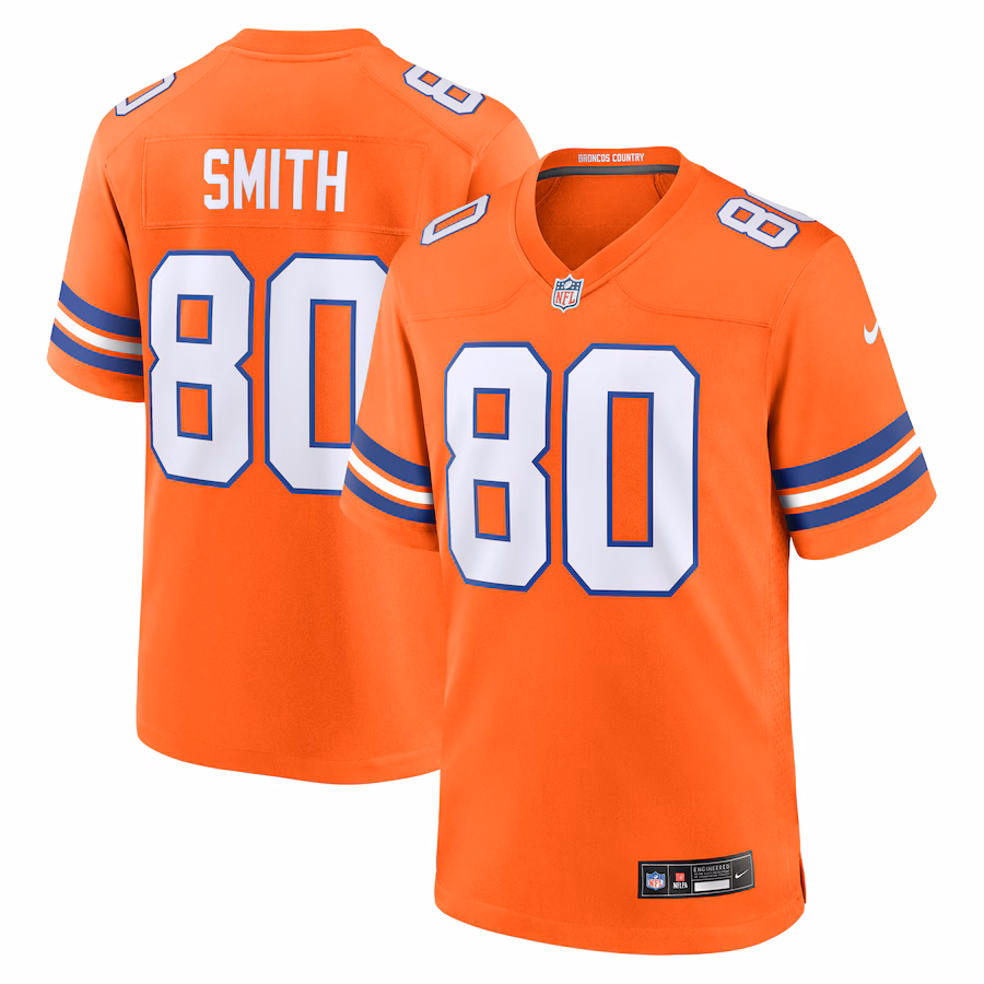 Men's Denver Broncos Rod Smith Nike Orange Retired Player Alternate Game Jersey - Jersey