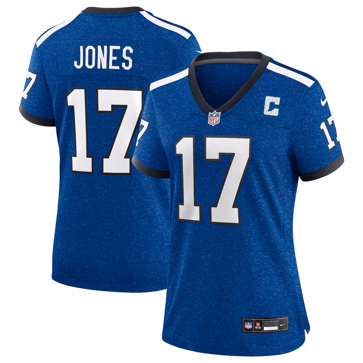 Women's Indianapolis Colts Daniel Jones Nike Heather Royal Alternate 2 Indiana Nights Game Jersey - Jersey