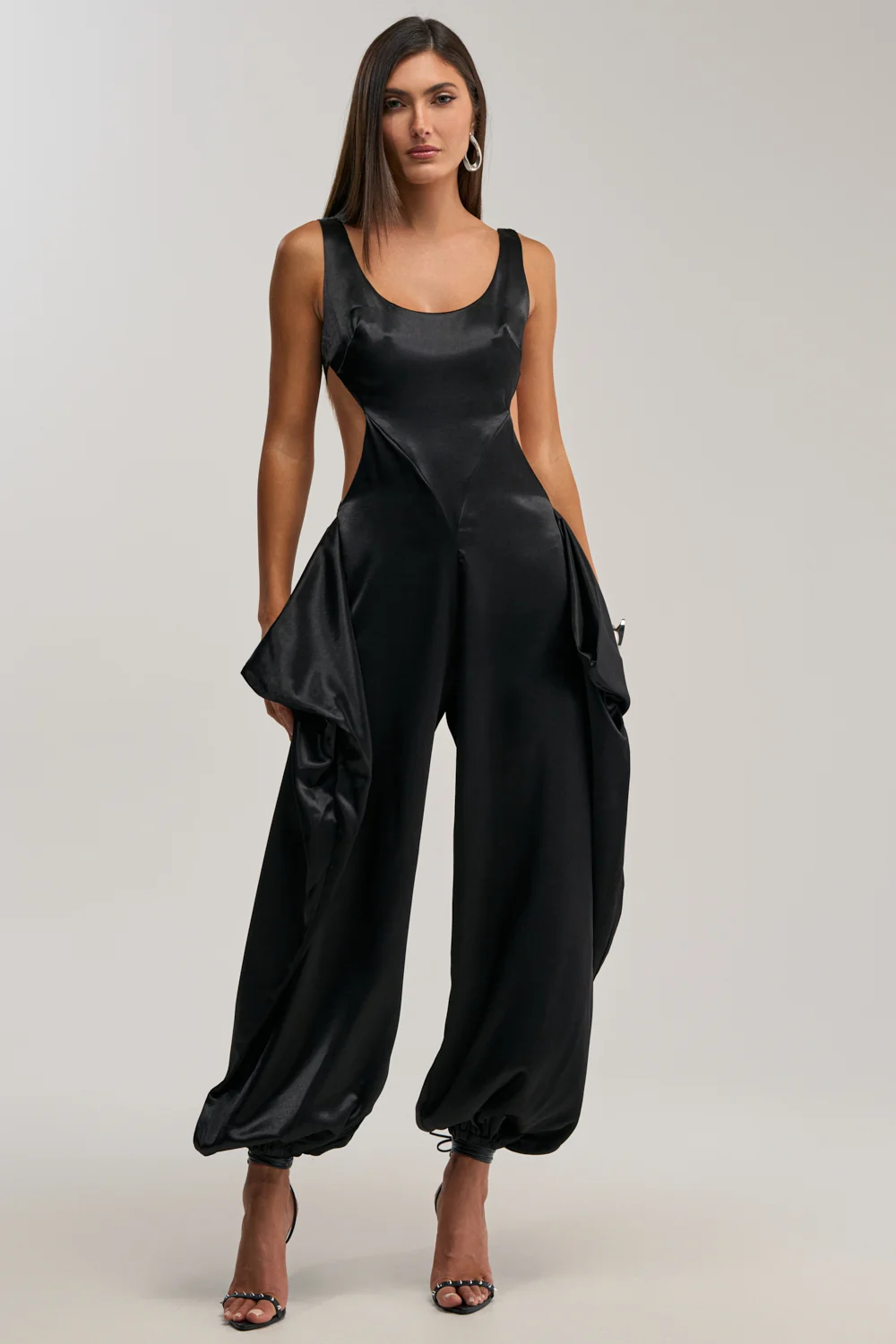 A MOMENT IN SATIN JUMPSUIT - Akira Wear