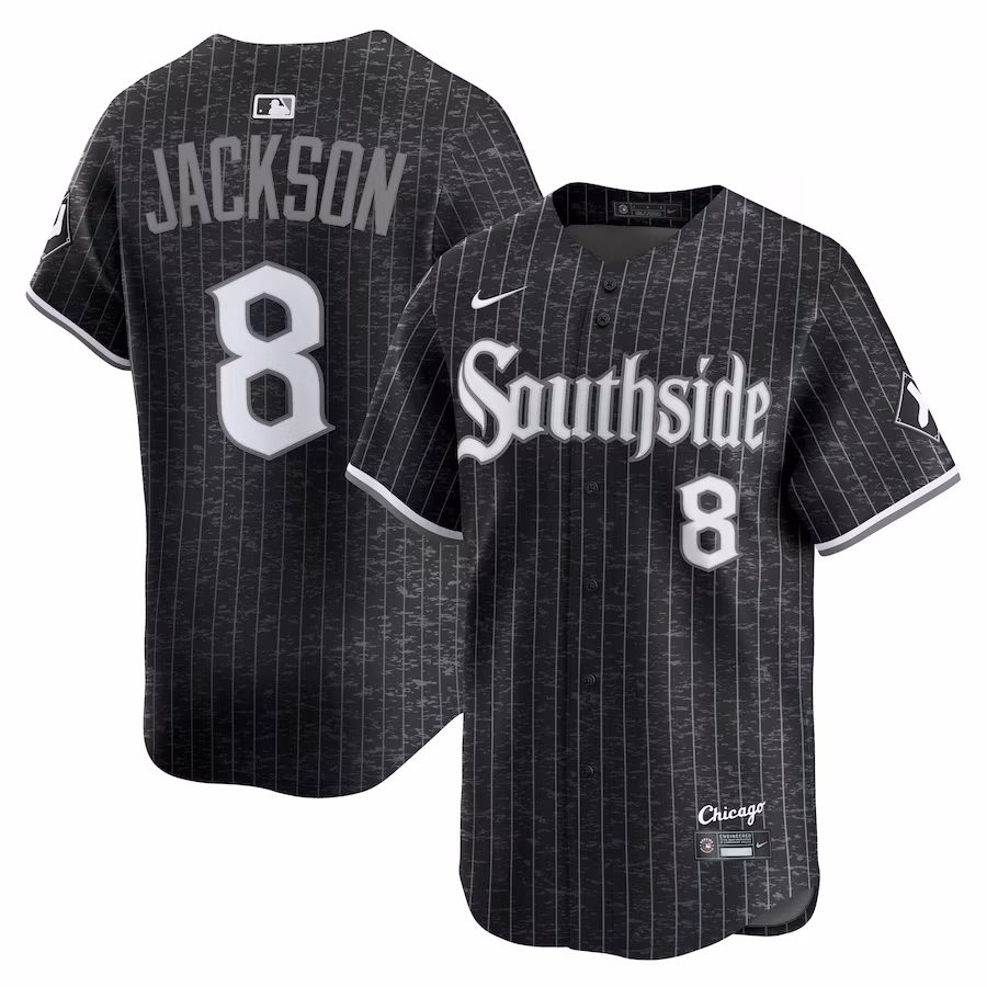Men's Chicago White Sox Bo Jackson Nike Black City Connect Limited Player Jersey - Jersey