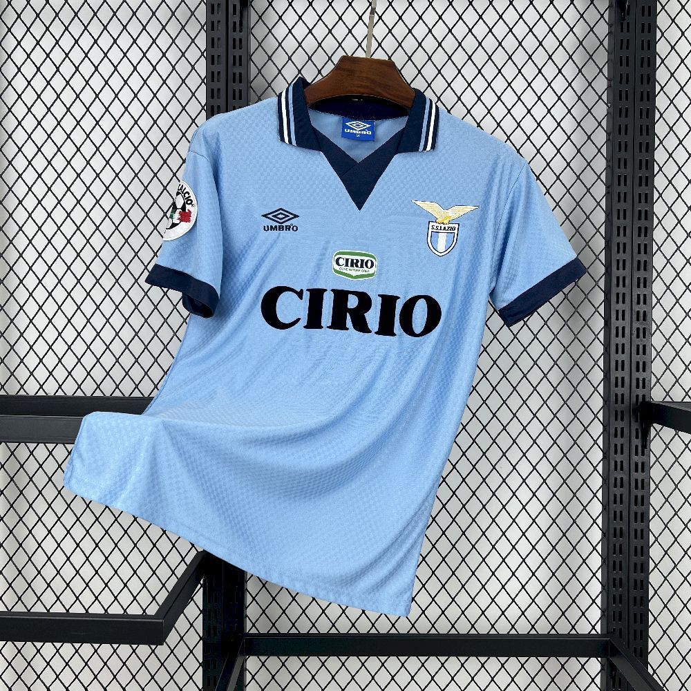 Lazio Retro Soccer Jersey Home Custom Shirt 1996-97 - Jersey