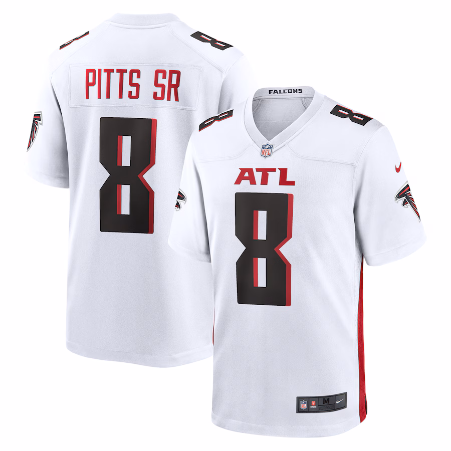 Men's Atlanta Falcons Kyle Pitts Sr. Nike White White Game Jersey - Jersey