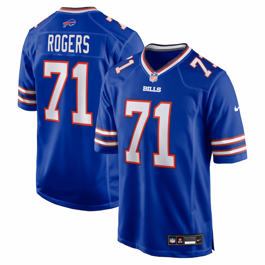 Men's Buffalo Bills Casey Rogers Nike Royal Team Game Jersey - Jersey