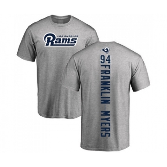 Football Los Angeles Rams #94 John Franklin-Myers Ash Backer T-Shirt - Jersey