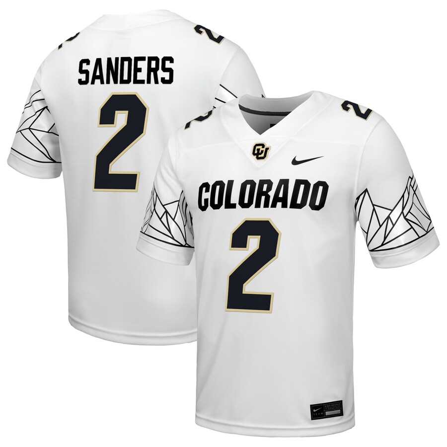 Men's Nike Shedeur Sanders White Colorado Buffaloes Alumni Game Jersey - Jersey