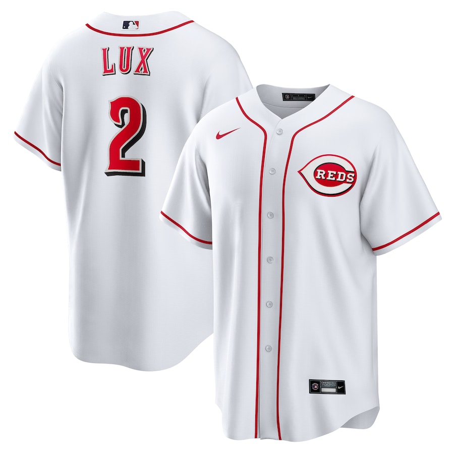 Men's Cincinnati Reds Gavin Lux Nike White Home Replica Jersey - Jersey