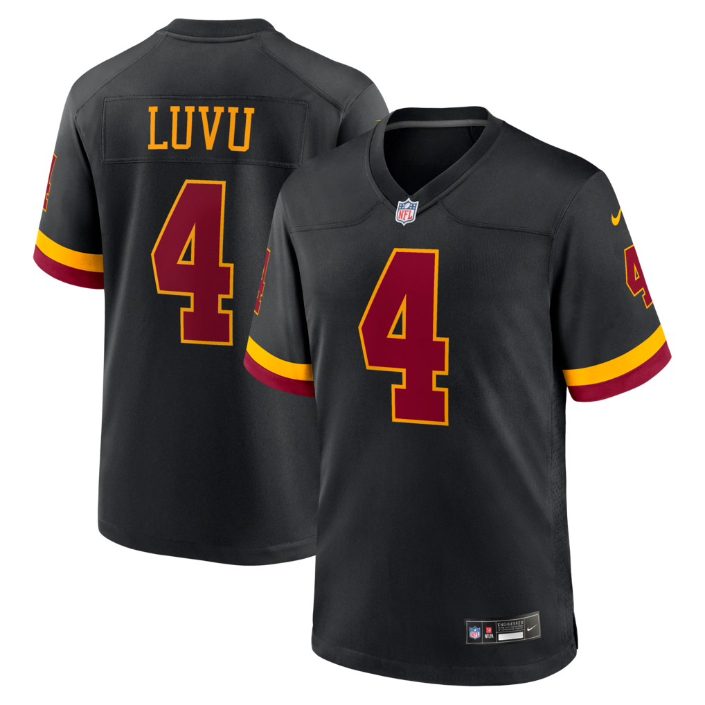 Men's Washington Commanders Frankie Luvu Nike Black Hail Raiser Alternate Game Jersey - Jersey