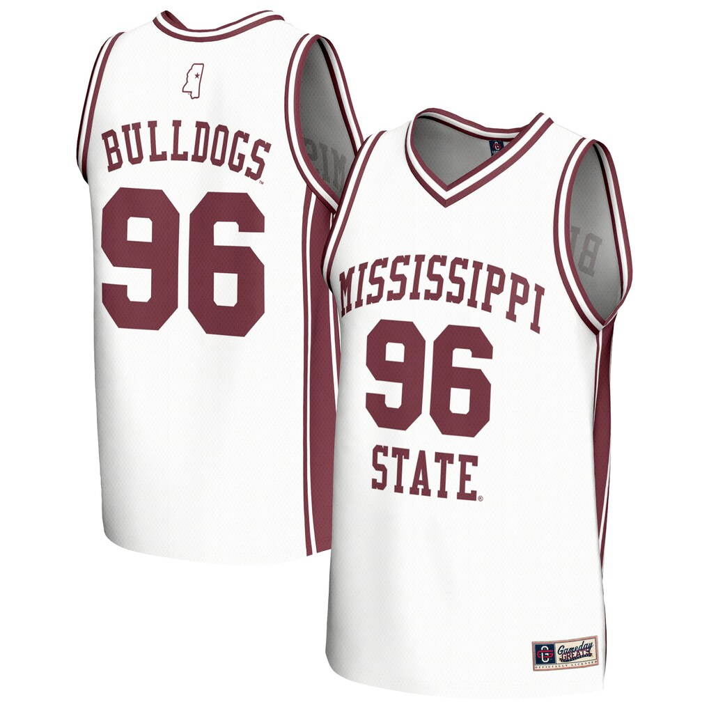 Youth GameDay Greats White Mississippi State Bulldogs Lightweight Collegiate Basketball Fashion Jersey - Jersey