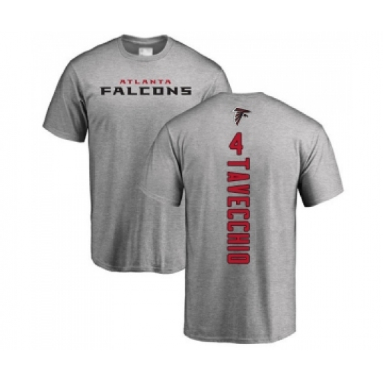 Football Atlanta Falcons #4 Giorgio Tavecchio Ash Backer T-Shirt - Jersey