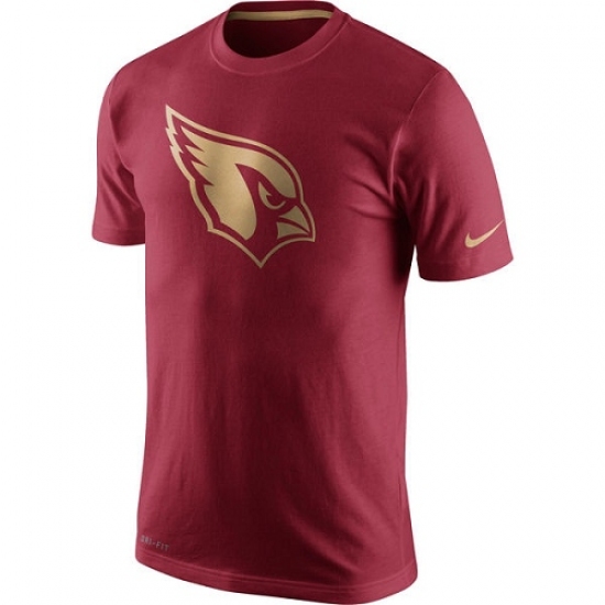 NFL Men Nike Cardinal Arizona Cardinals Championship Drive Gold Collection Performance T-Shirt - Jersey