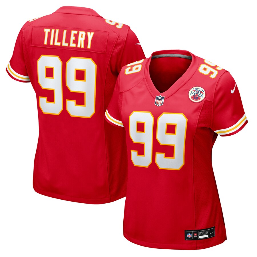Women's Kansas City Chiefs Jerry Tillery Nike Red Team Game Jersey - Jersey