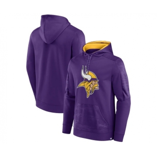 Men's Minnesota Vikings Purple On The Ball Pullover Hoodie - Jersey