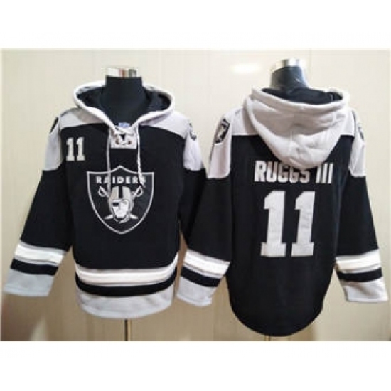 Men's Las Vegas Raiders #11 Henry Ruggs III Ageless Must-Have Lace-Up Pullover Football Hoodie - Jersey