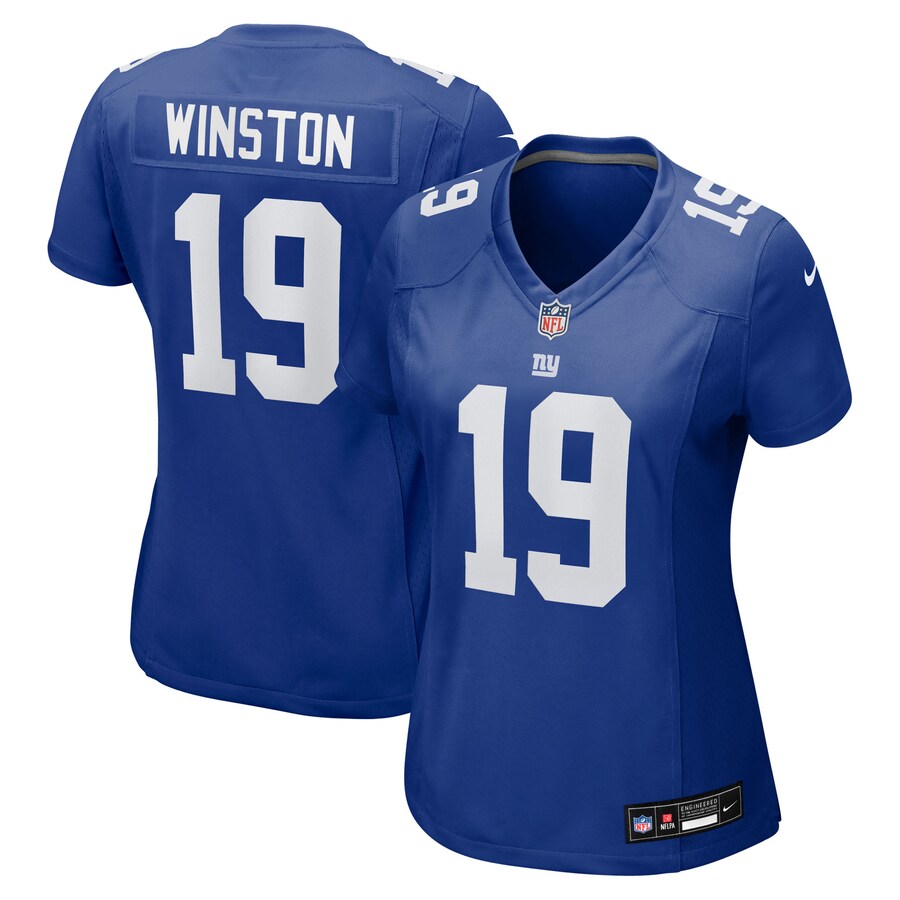 Women's New York Giants Jameis Winston Nike Royal Team Game Jersey - Jersey