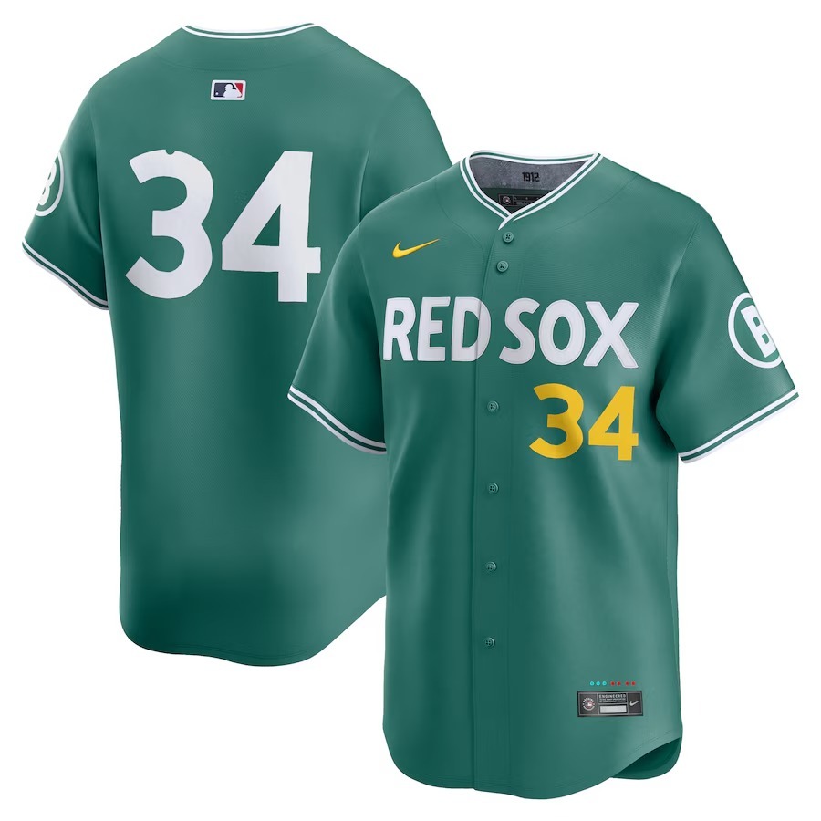 Men's Boston Red Sox David Ortiz Nike Green 2025 City Connect Limited Retired Player Jersey - Jersey