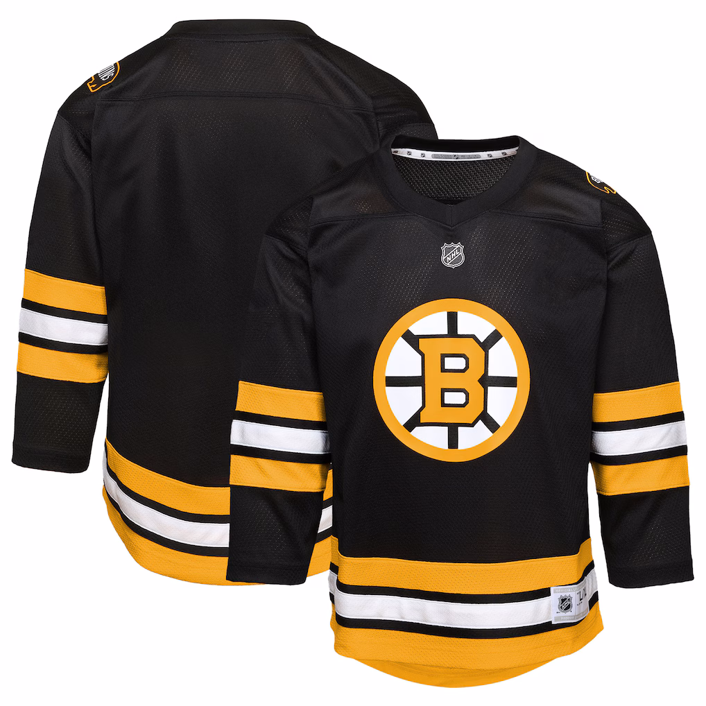 Youth Boston Bruins Black Home Replica Jersey - Jersey