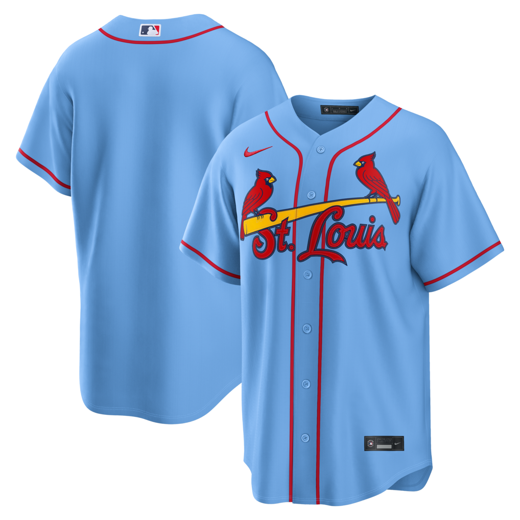 Men's St. Louis Cardinals Nike Light Blue Alternate Replica Jersey - Jersey
