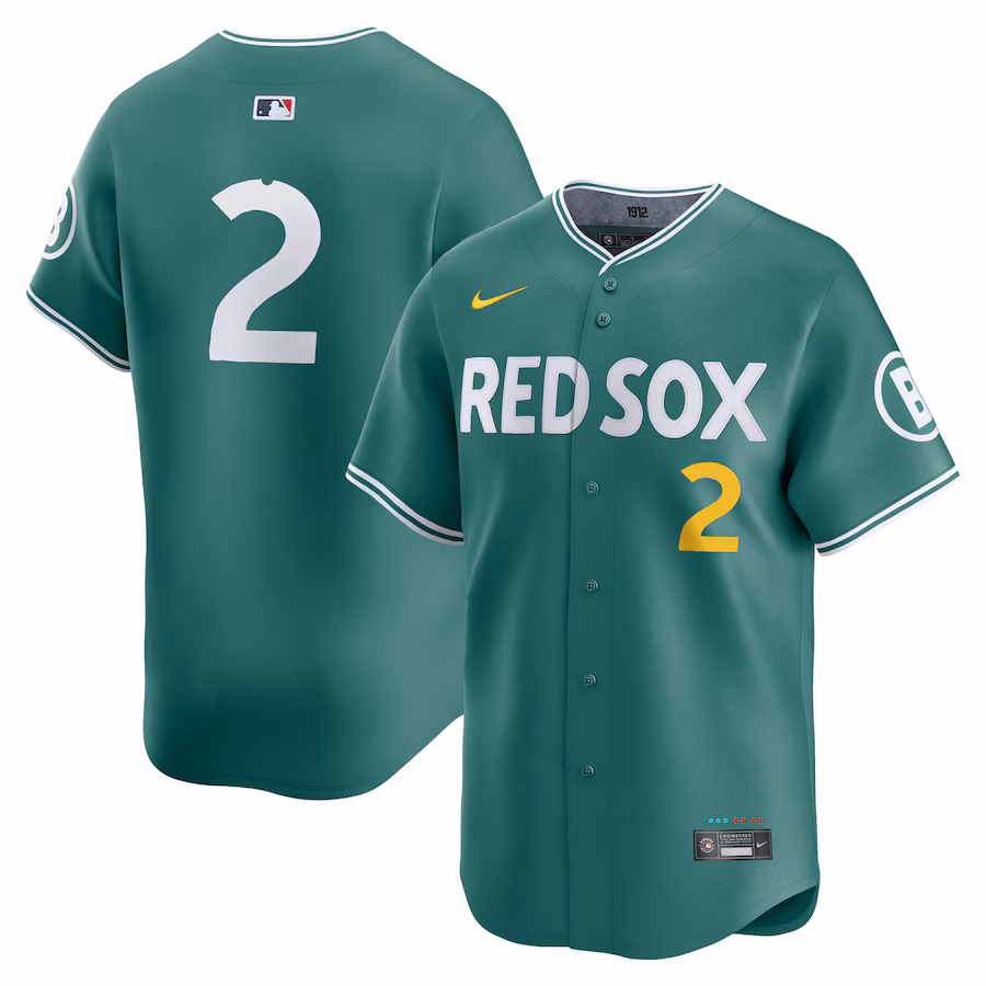 Men's Boston Red Sox Alex Bregman Nike Green 2025 City Connect Limited Player Jersey - Jersey