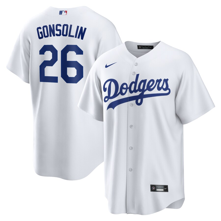 Men's Los Angeles Dodgers Tony Gonsolin Nike White Home Replica Jersey - Jersey