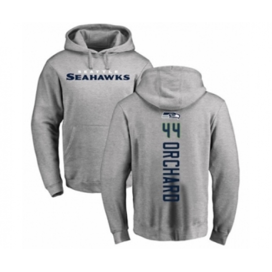 Football Seattle Seahawks #44 Nate Orchard Ash Backer Pullover Hoodie - Jersey