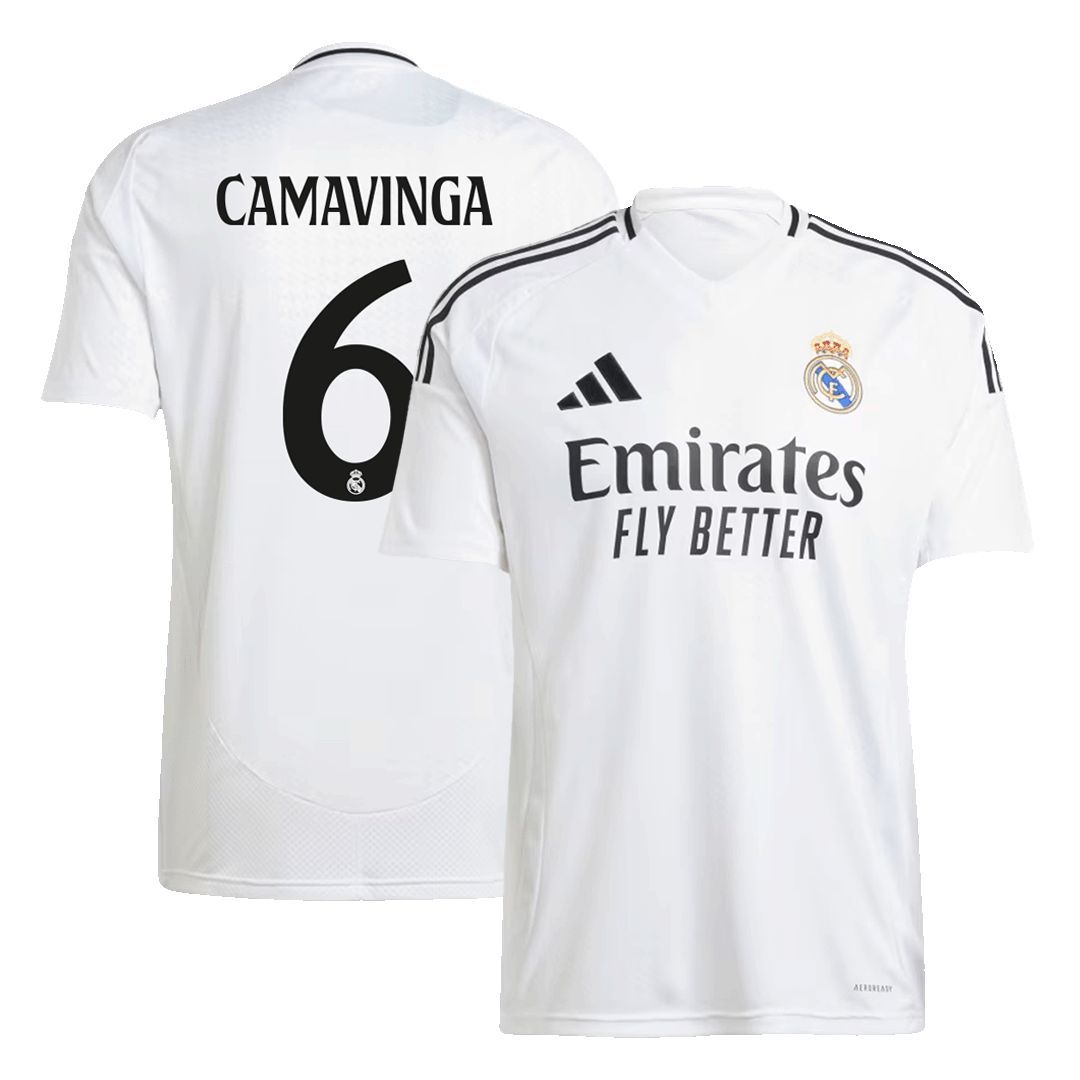 CAMAVINGA #6 Real Madrid Soccer Jersey Home Custom Shirt 2024/25 - Jersey