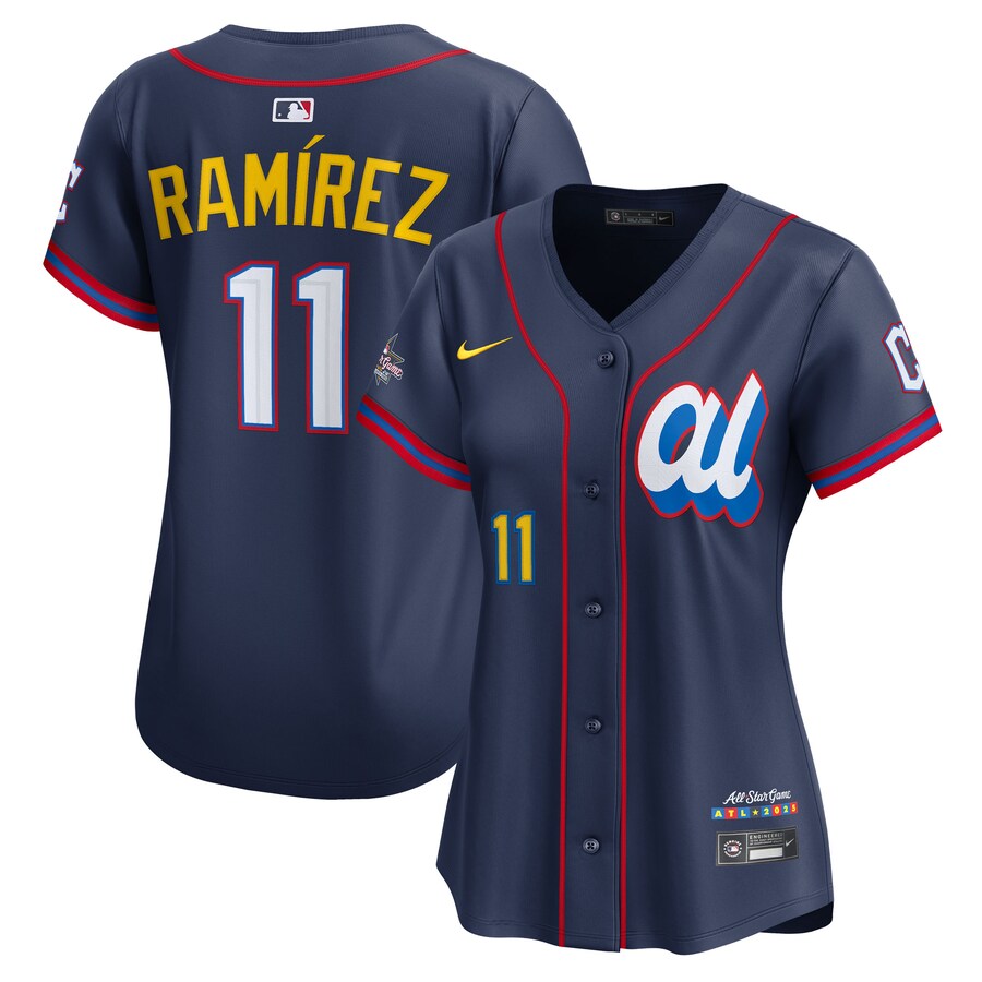 Women's American League José Ramírez Nike Navy 2025 All-Star Edition Limited Player Jersey - Jersey