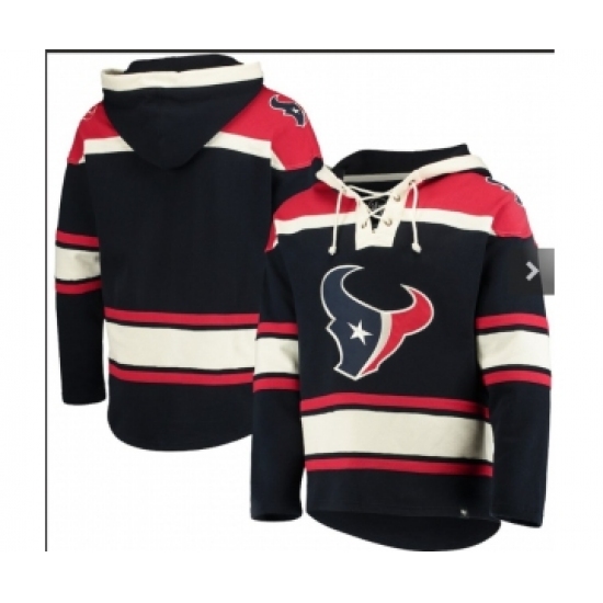 Men's Houston Texans Blank Navy Blue Team Color NFL Nike Hoodie - Jersey
